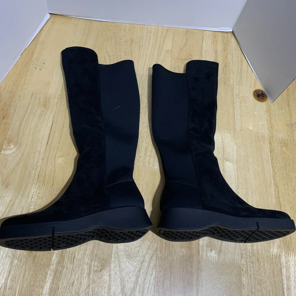 Aerosoles Flavia Boots Women's Size 6.5M  Black Riding Boot Tall